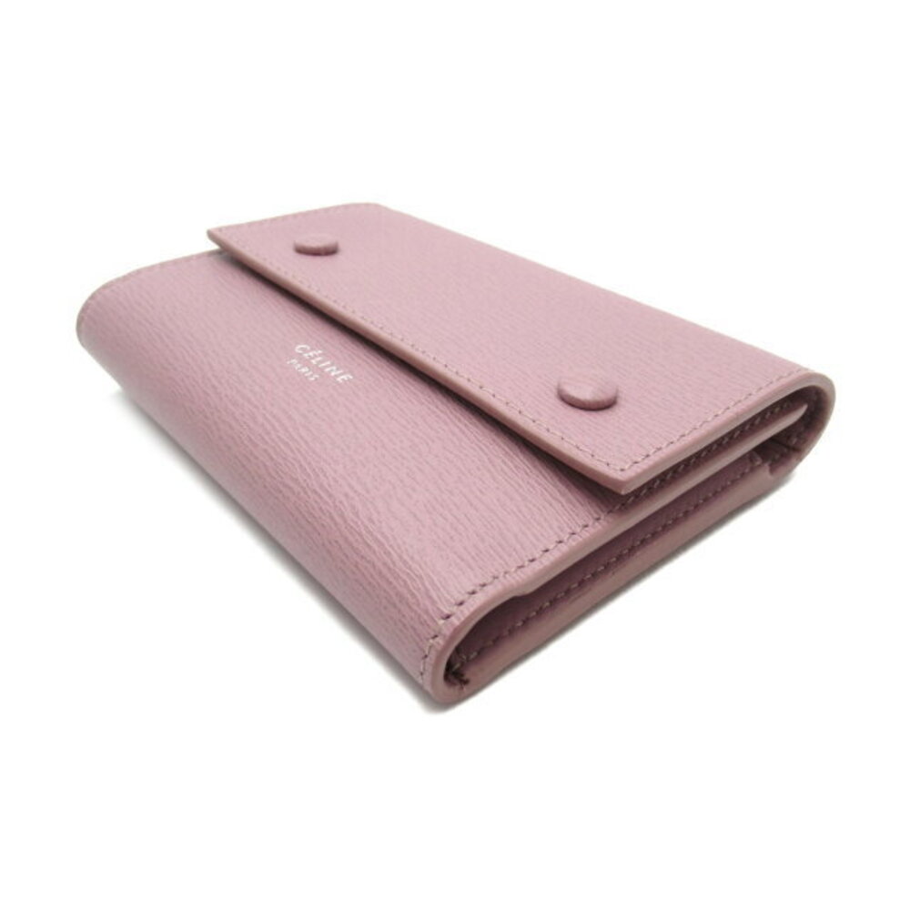 Celine Flap Multi Function Tri Fold Wallet Purple… - image 3